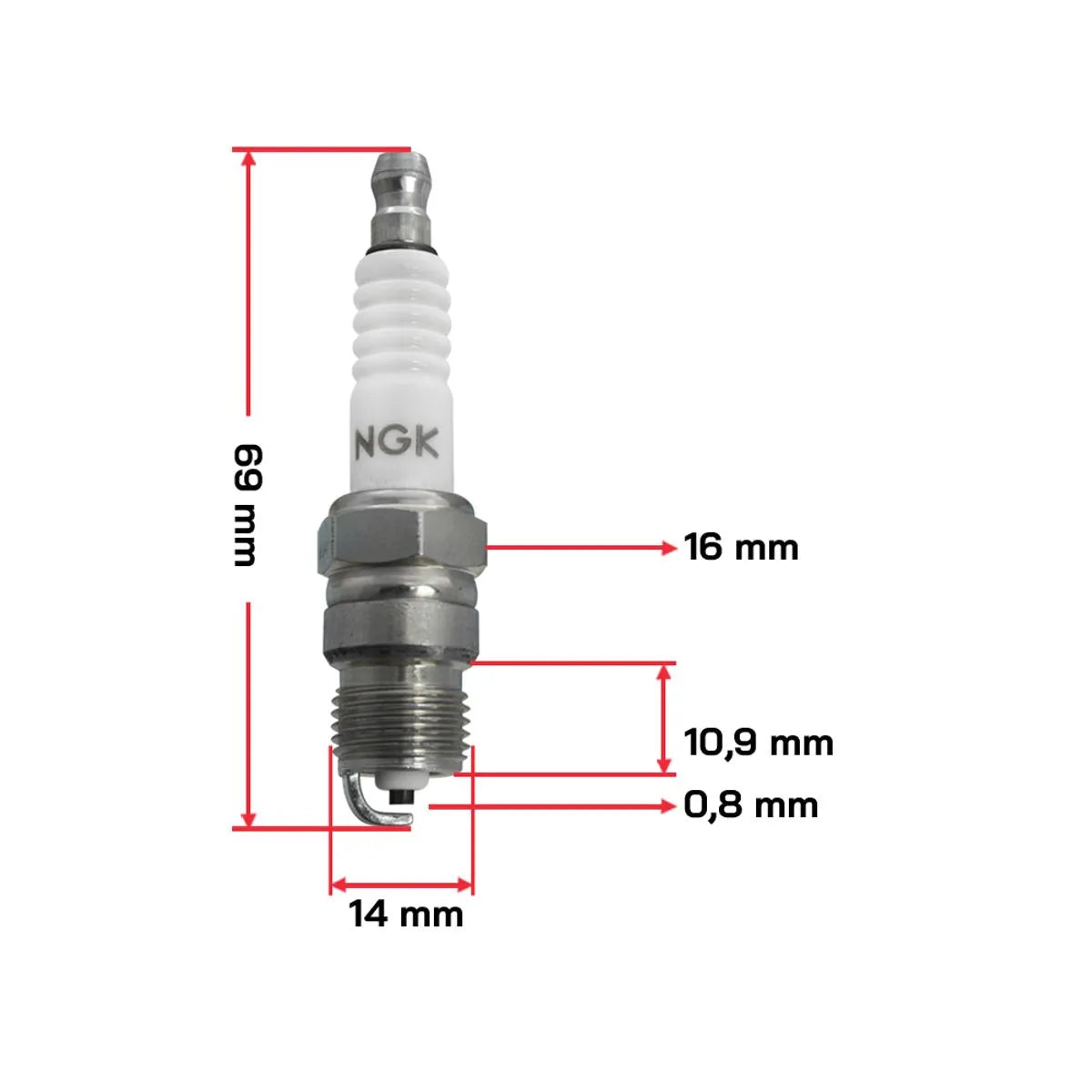 VELA DE IGNICAO BP8FS