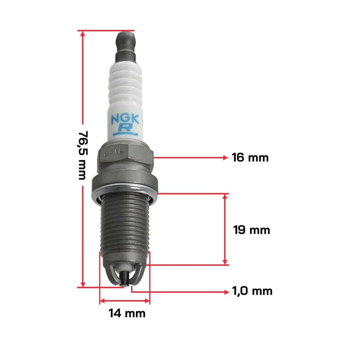 VELA DE IGNICAO BKUR5ETC-10D