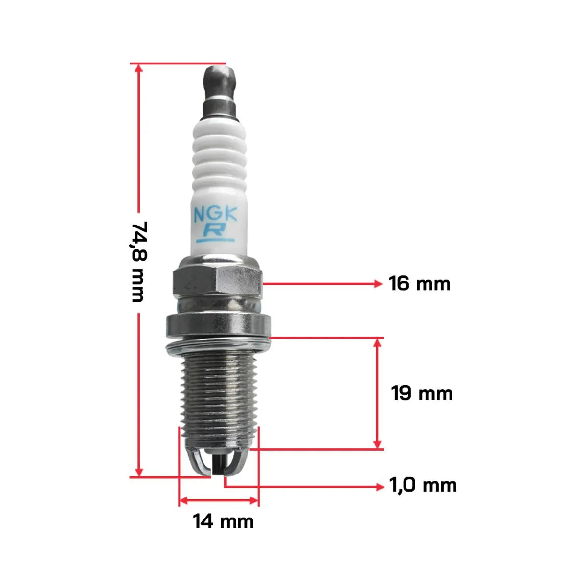 VELA DE IGNICAO BKUR7ETB-10